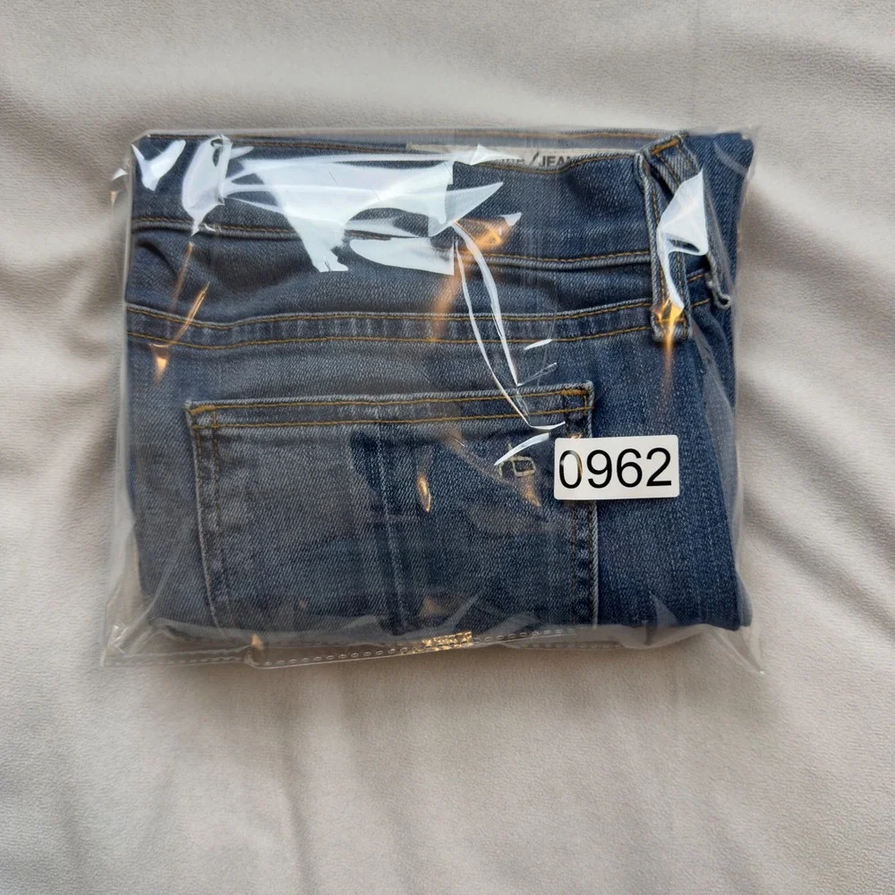 Rag & Bone Low Rise Ankle Skinny Distressed Blue Denim‎ Women's Size 28